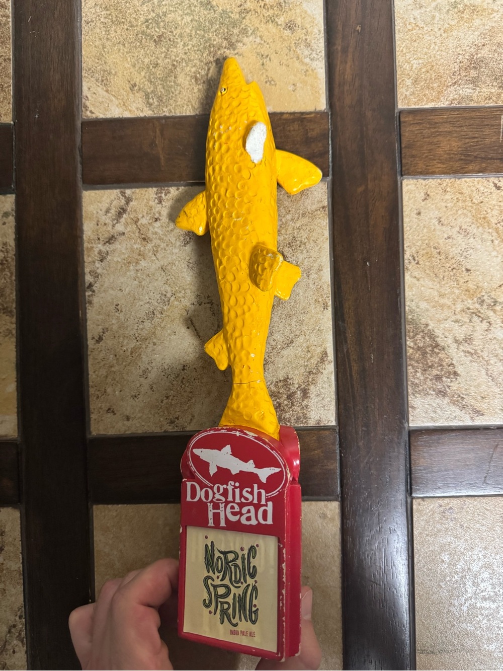 Yellow Fish Tap Handle - Picture 3 of 3